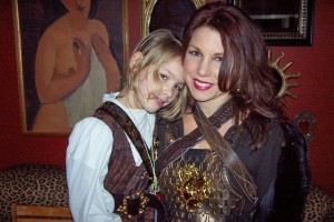 Narnia Girls, Angella and her mum on Halloween, 2011
