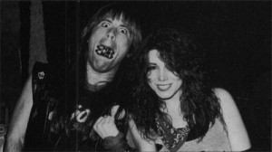 with Bruce Dickinson of Iron Maiden, circa 1983