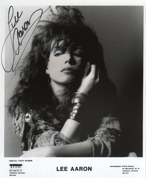 1989 promo autographed