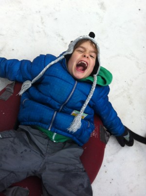 Jett having entirely too much fun in the snow.